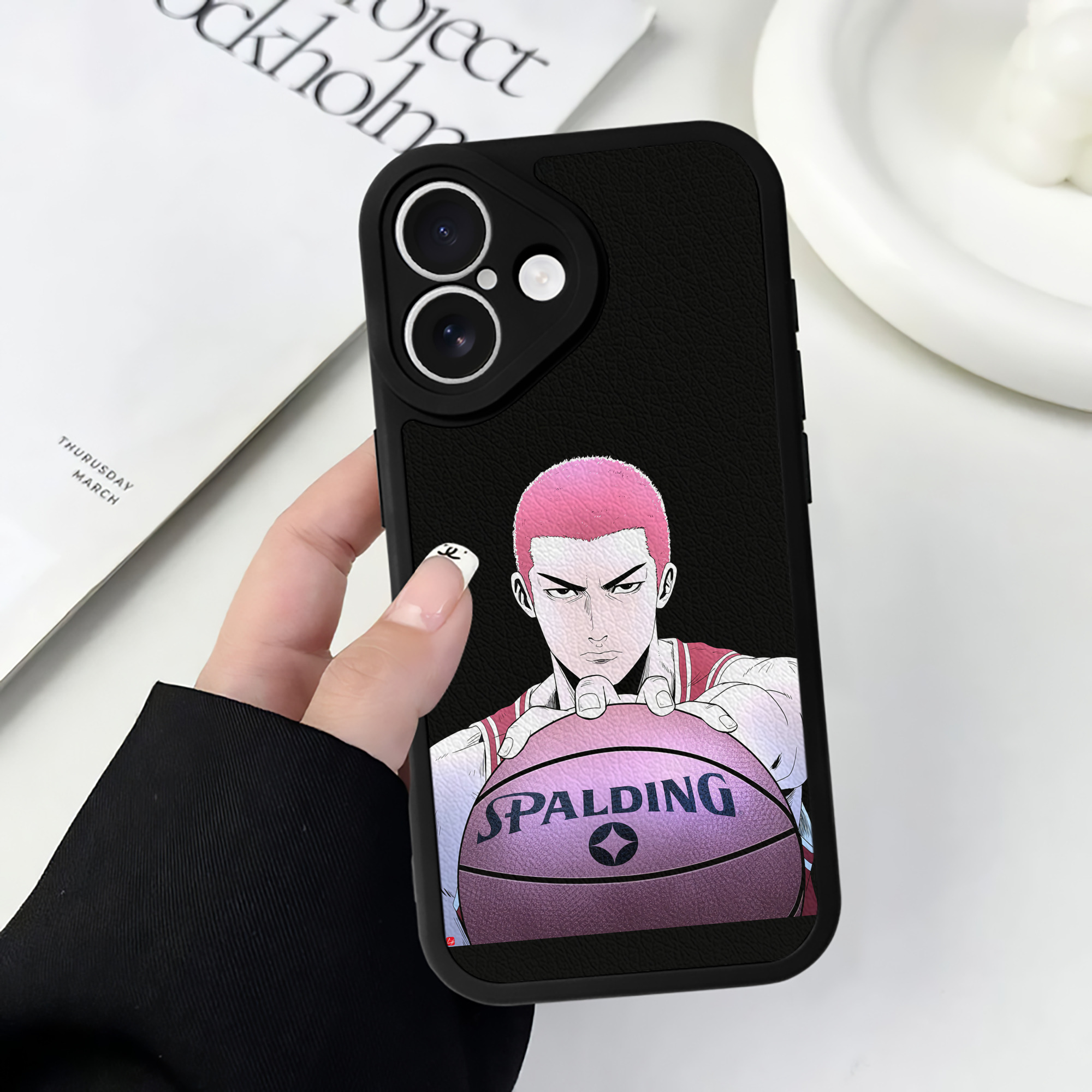 （画像用） SLAM DUNK／スラムダンク 【iPhone 16シリーズ対応】シリコンスマホケース（レザー調） 材質：シリコン